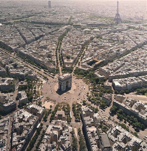 Aerial View of Place Charles de Gaulle