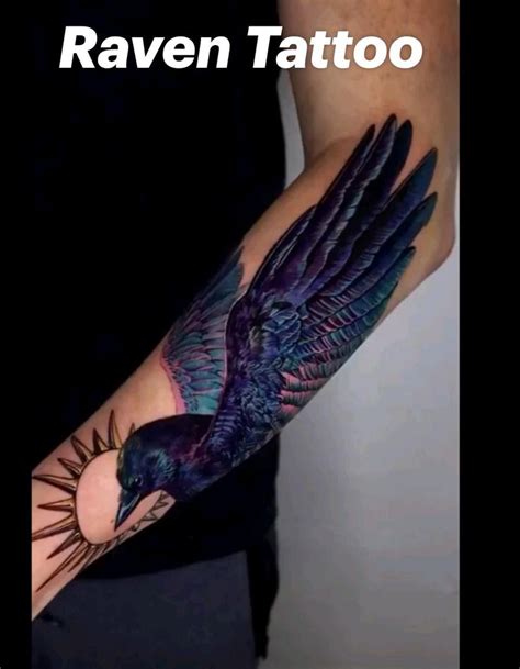 Placement and size of raven tattoos