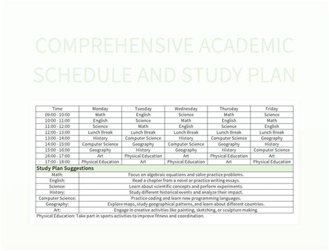 Plan Your Academic Schedule