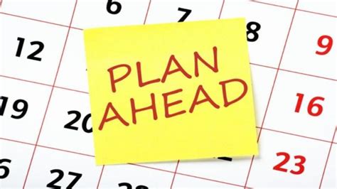 Plan Ahead with Calendar