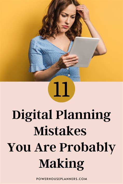 Common Planner Mistakes