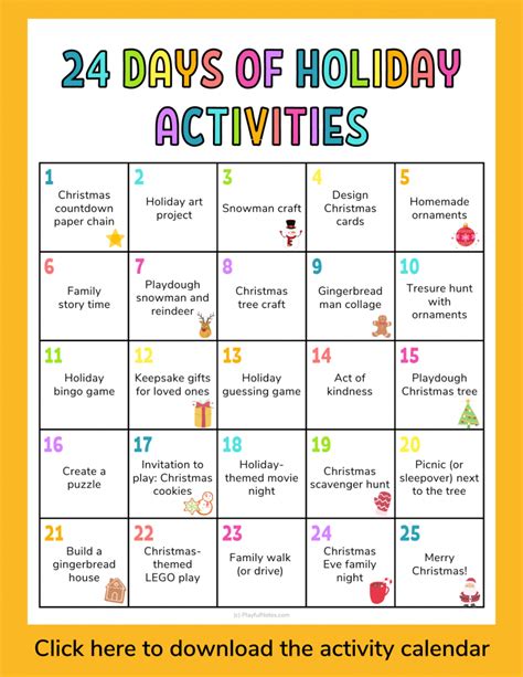 Planning Your 24 Days of Fun