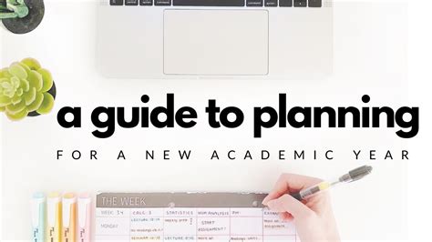 Planning the Academic Year