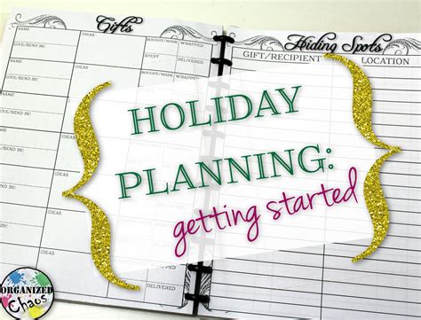 Planning ahead for holidays and breaks