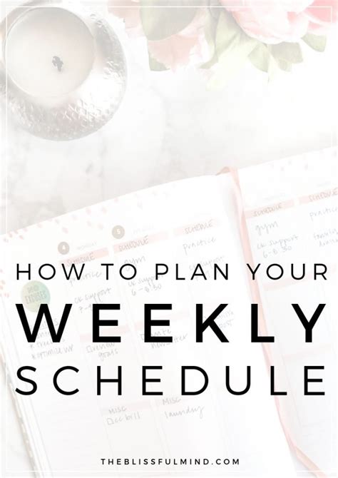 Planning Your Week Ahead