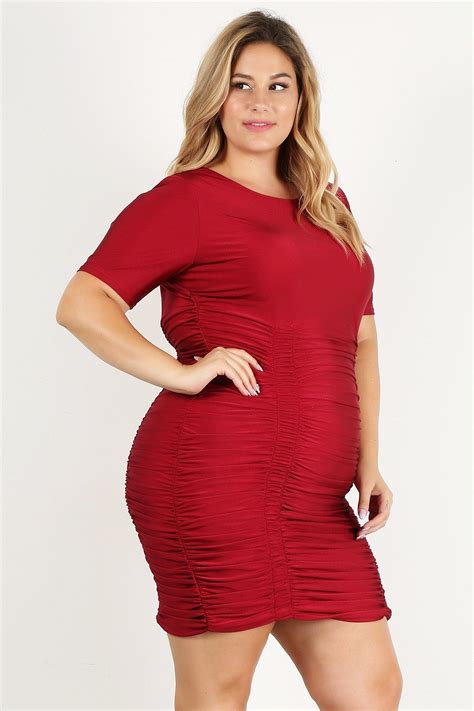 Plus-size bodycon dress