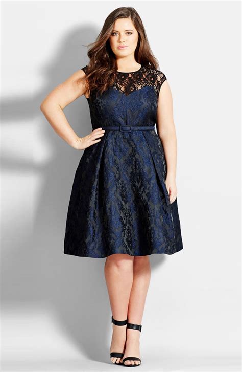 Plus-size cocktail dress