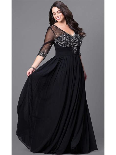 Plus-size evening gown