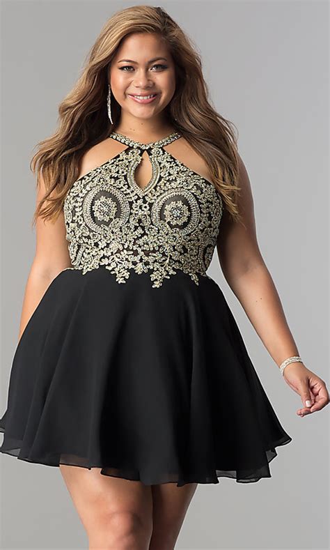 Plus-size homecoming dress