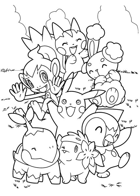 Pokemon coloring pages printable for kids and adults