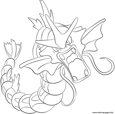 Gyarados Pokemon Coloring Printables