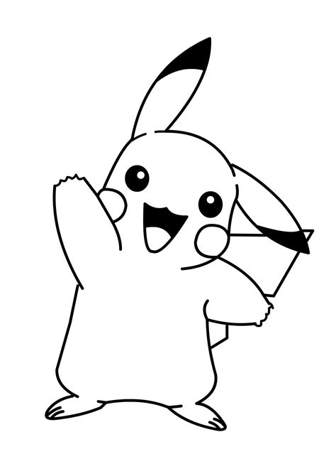 Pikachu Pokemon Coloring Printables