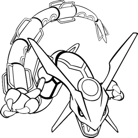 Rayquaza Pokemon Coloring Printables