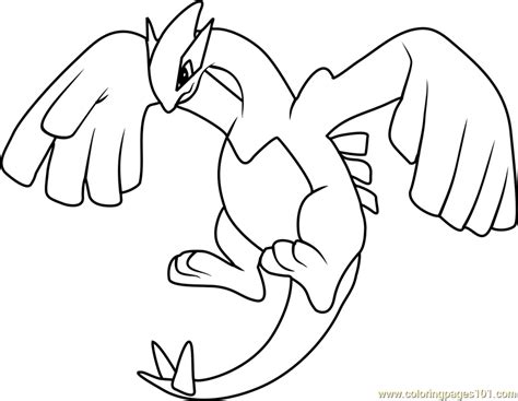 Lugia coloring sheet