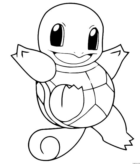 Squirtle coloring sheet