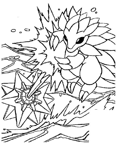 Pokemon scene coloring pages