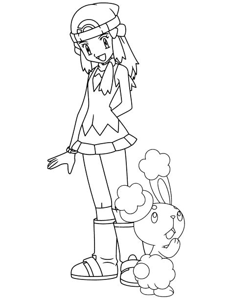 Pokemon trainer coloring page