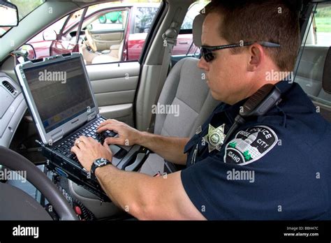 Police Officer Computer