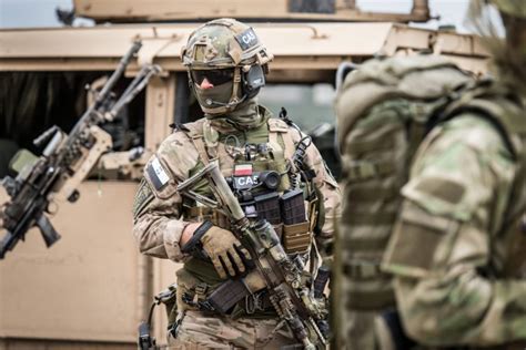 Polish GROM soldiers in action