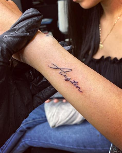 Popular Cursive Tattoos