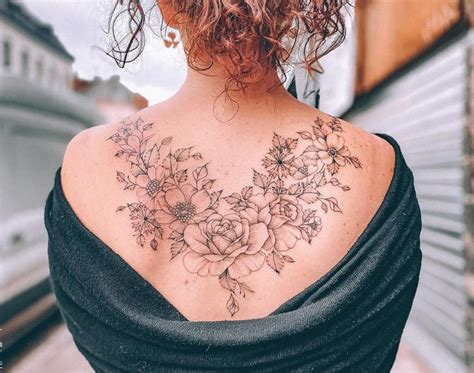 Popular female back tattoo designs