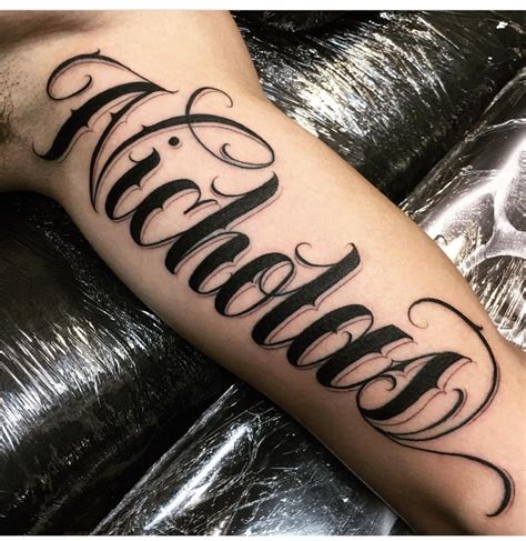 Popular fonts for tattoo name designs