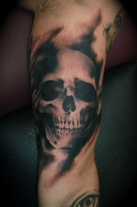 Popular places for skull tattoos