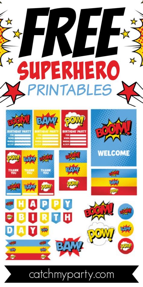 Popular superhero printables image