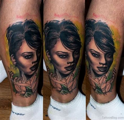 Portrait Leg Tattoos