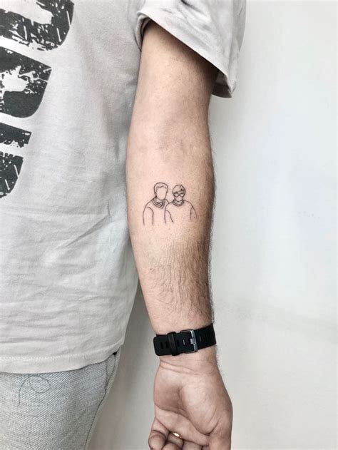 Portrait wrist tattoos