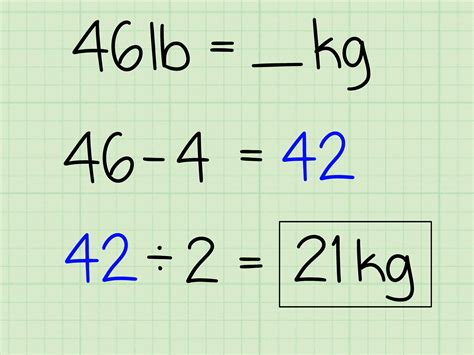 Pounds to Kilograms Example 3