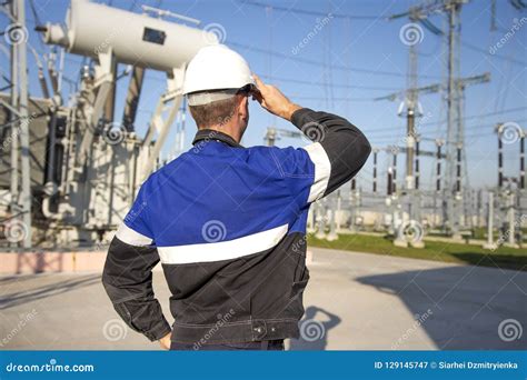 Electricians at work in a power plant