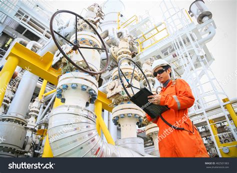 Power plant operators in the control room