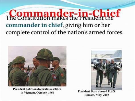 Powers of Commander in Chief