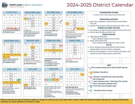 PPS Schools Calendar Student Success