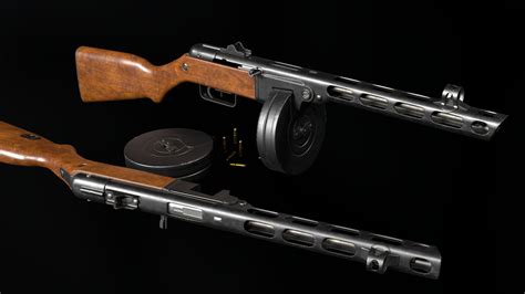 PPSh-41 Submachine Gun in Use