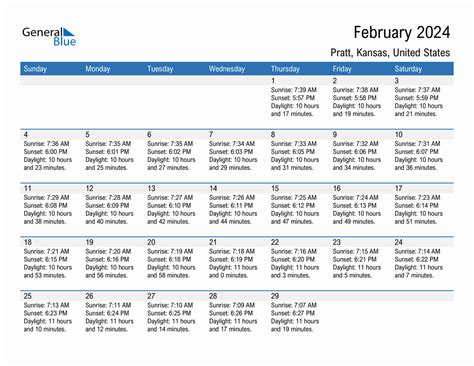 Pratt calendar layout