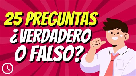 Preguntas de Verdadero o Falso