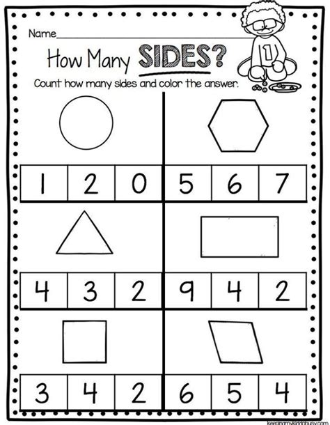 Geometry preschool math printables