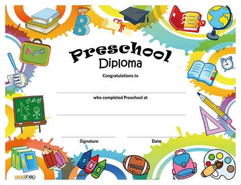 Preschool templates