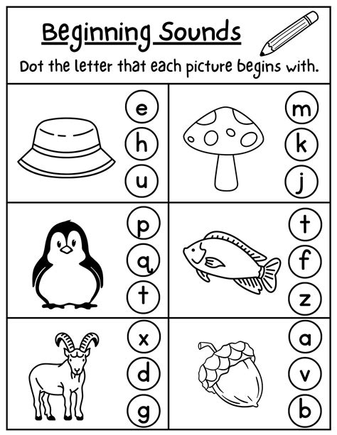 Preschool worksheets