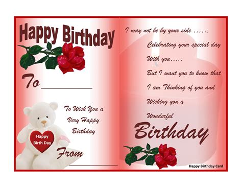 Printable Birthday Cards for Family