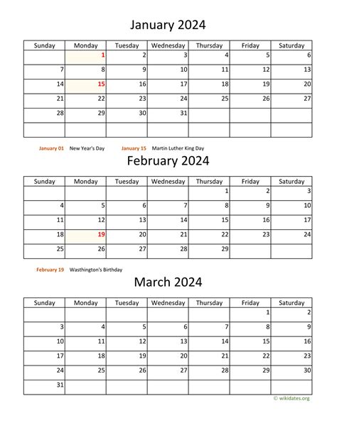 Description of Printable Calendar 3