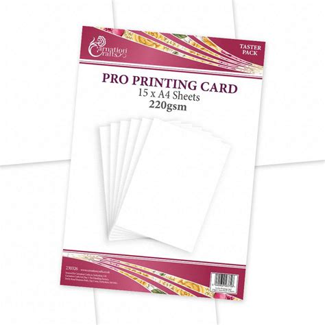 Printable Cardstock and Professional Printing