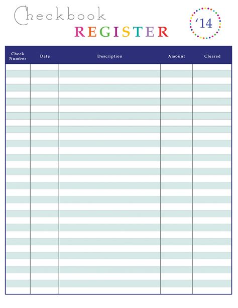 Printable check example