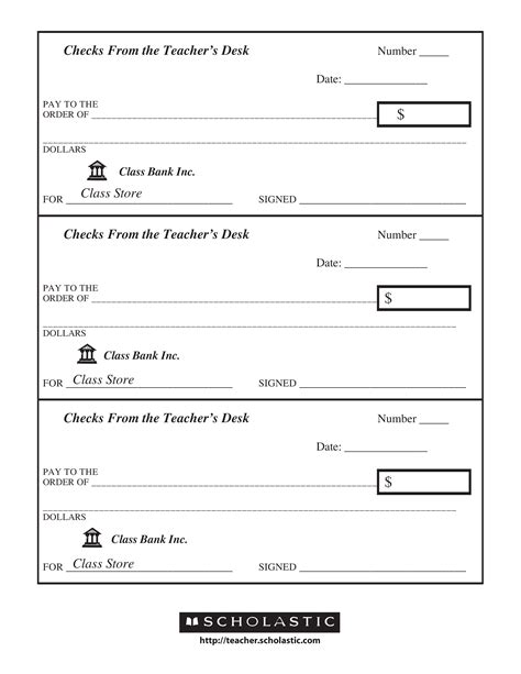 Printable Checks Template