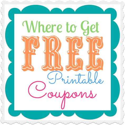 Printable Coupons for Personal Care Products