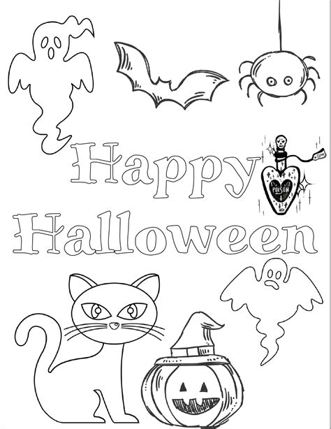 Printable Halloween coloring sheets