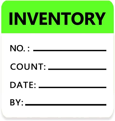 Printable Label Stickers for Inventory Management