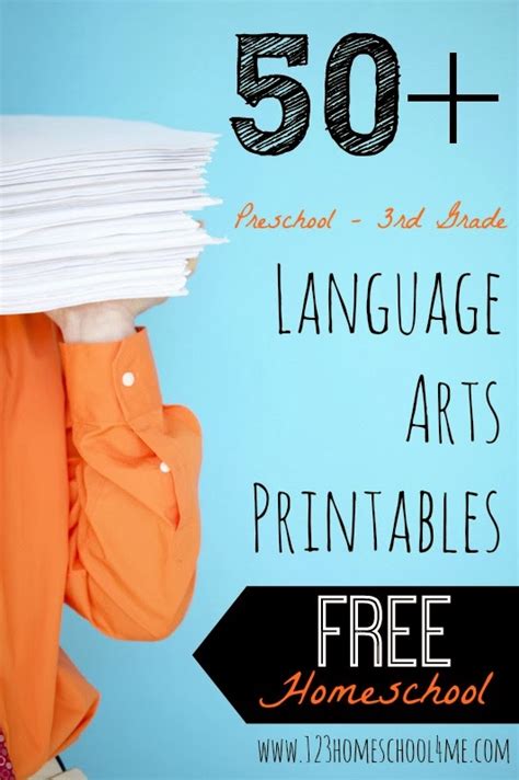 Printable language arts resources